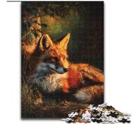 Puzzle da 1000 pezzi per adolescenti, regali artistici con animali e volpi, attività per famiglie, decorazioni per la casa uniche e regali per bambini dai 14 anni in su (dimensioni 50x75cm)