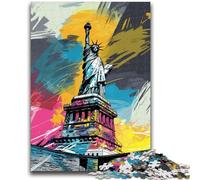 Puzzle da 1000 pezzi per adolescenti, regali artistici, Statua della Libertà, giocattoli educativi per l'apprendimento, giochi per famiglie, regali per amici e parenti, 50x75cm