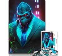 Puzzle da 1000 pezzi per adolescenti regali Boss Gorilla in abito 1000 pezzi per adolescenti giocattoli giochi educativi antistress regali unici per compleanni e compleanni 38x26cm