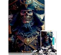 Puzzle da 1000 pezzi per adolescenti, regali, Capitano pirata, puzzle da 1000 pezzi, adatto per la decorazione della scrivania per bambini dai 14 anni in su (dimensioni 75x50cm)