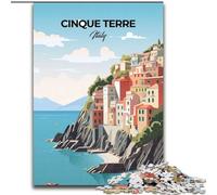 Puzzle da 1000 pezzi per adolescenti, regali Cinque Terre, giocattoli educativi per l'apprendimento, regali di compleanno unici per età 14+ 50x75cm