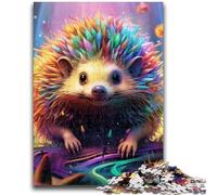 Puzzle da 1000 pezzi per adolescenti, regali colorati a forma di riccio, 1000 pezzi per adolescenti, giocattoli, giochi educativi, antistress, regali unici per compleanni e compleanni (26x38cm)