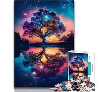 Puzzle da 1000 pezzi per adolescenti, regali colorati per adulti con l'albero della vita, sfida difficile antistress, adatti per la decorazione della scrivania (dimensioni 75x50cm)