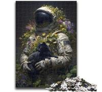 Puzzle da 1000 pezzi per adolescenti, regali con astronauti nello spazio, antistress, sfida difficile, migliora l'amore tra coppie, 26x38cm