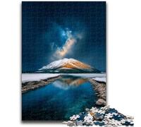 Puzzle da 1000 pezzi per adolescenti, regali con bellissime montagne e laghi, antistress, sfida difficile, adatto per la decorazione della scrivania, 50x75cm