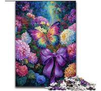 Puzzle da 1000 pezzi per adolescenti, regali con fiori e farfalle, giocattolo educativo intellettuale decomprimente, ideale come regalo per tutta la famiglia dimensioni 50x75cm