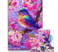 Puzzle da 1000 pezzi per adolescenti, regali con fiori e passeri, antistress, per ammazzare il tempo durante le vacanze, per migliorare l'amore tra coppie dai 14 anni in su, 38x26cm