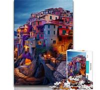 Puzzle da 1000 pezzi per adolescenti, regali con paesaggi marini italiani, aiuta il cervello a esercitare giocattoli avvincenti per coltivare la pazienza e migliorare la memoria, 38x26cm