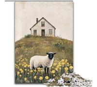 Puzzle da 1000 pezzi per adolescenti, regali, decorazioni artistiche da parete a tema fattoria e idea regalo di compleanno per amici, ufficio a casa 50x75cm