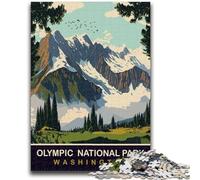 Puzzle da 1000 pezzi per adolescenti, regali del Parco Nazionale Olimpico, adatti a partire dai 14 anni, giochi per famiglie, ideali come regalo per tutta la famiglia (dimensioni 50x75cm)