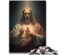 Puzzle da 1000 pezzi per adolescenti, regali di arte di Gesù, allena il tuo cervello e le tue mani, regali di compleanno unici per età 14+ 26X38CM