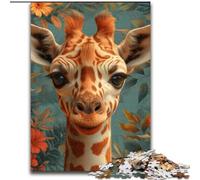 Puzzle da 1000 pezzi per adolescenti, regali di compleanno per bambini, giraffa della giungla, elefante, gioco intellettuale, regali, arte murale per bambini dai 14 anni in su dimensioni 50x75cm