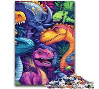 Puzzle da 1000 pezzi per adolescenti, regali di dinosauri per adolescenti, regalo divertente e attività per la casa, giocattolo per i giorni di pioggia (75x50cm)