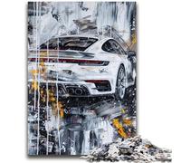 Puzzle da 1000 pezzi per adolescenti, regali di graffiti di auto sportive, aiutano il cervello ad allenarsi, giocattoli avvincenti per coltivare la pazienza, un'opera d'arte 26x38cm