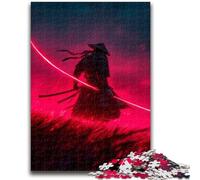 Puzzle da 1000 pezzi per adolescenti, regali di guerra al neon con samurai e guerrieri, giocattoli educativi ideali come regalo per tutta la famiglia, 26x38cm
