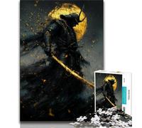 Puzzle da 1000 pezzi per adolescenti, regali di guerra con samurai al neon, giocattoli educativi per l'apprendimento, giochi per famiglie, giochi educativi per compleanni e Natale (38x26cm)