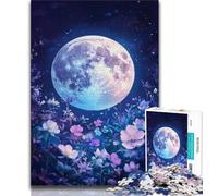 Puzzle da 1000 pezzi per adolescenti, regali di luna piena, gioco educativo per famiglie, adatto per la decorazione della scrivania, 50x75cm