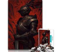 Puzzle da 1000 pezzi per adolescenti,regali di Natale a tema "Possente cavaliere medievale",difficili da completare ma divertenti e umoristici,regalo di compleanno,regali,decorazioni murali 75x50cm