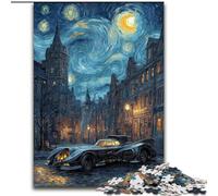 Puzzle da 1000 pezzi per adolescenti, regali di Natale di Van Gogh, cielo notturno, giocattolo educativo intellettuale decomprimente, regalo di compleanno, regali, arte murale dimensioni 26x38cm