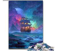 Puzzle da 1000 pezzi per adolescenti, regali di nave che naviga sul mare, giochi, giocattoli, regali di compleanno unici e regali per bambini dai 14 anni in su (dimensioni 26x38cm)