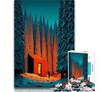 Puzzle da 1000 pezzi per adolescenti, regali di una singola cabina illuminata, giocattoli educativi per l'apprendimento, giochi per famiglie, gioco educativo per compleanno, Natale (38x26cm)