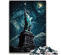 Puzzle da 1000 pezzi per adolescenti, regali, dipinto della Statua della Libertà, giocattolo educativo per l'apprendimento, ideale come regalo per tutta la famiglia, 50x75cm