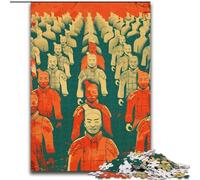 Puzzle da 1000 pezzi per adolescenti, regali Esercito di terracotta, giocattoli educativi per l'apprendimento, giochi per famiglie, gioco educativo per compleanno, Natale, 50x75cm