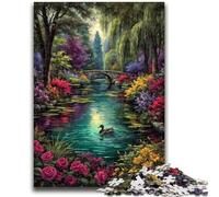 Puzzle da 1000 pezzi per adolescenti, regali estivi, ponte, aiuta il cervello a esercitare, giocattoli avvincenti per coltivare la pazienza, collezione di artisti, belle arti, 50x75cm