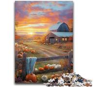 Puzzle da 1000 pezzi per adolescenti, regali, fattoria autunnale, puzzle da 1000 pezzi, giochi educativi, decorazione per la casa, adatto per la decorazione del desktop (26x38cm)