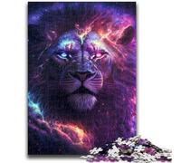 Puzzle da 1000 pezzi per adolescenti, regali Galaxy Leone colorato, aiuta il cervello a esercitare, giocattoli avvincenti per coltivare la pazienza, un'opera d'arte 26x38cm