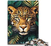 Puzzle da 1000 pezzi per adolescenti, regali "Ghepardo nella giungla", aiuta il cervello a esercitare, giocattoli avvincenti per coltivare la pazienza, un'opera d'arte 26x38cm