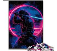 Puzzle da 1000 pezzi per adolescenti, regali giapponesi al neon Ninja, giocattoli, giochi educativi, antistress, interazione genitore-figlio (dimensioni 26x38cm)