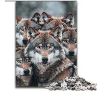Puzzle da 1000 pezzi per adolescenti, regali, giocattoli del branco di lupi, giochi educativi, decorazioni per la casa e regali unici antistress (dimensioni 50x75cm)