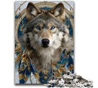 Puzzle da 1000 pezzi per adolescenti, regali, giocattoli educativi per l'apprendimento del lupo, attività divertenti a casa, regalo di compleanno, regali di viaggio 26x38cm