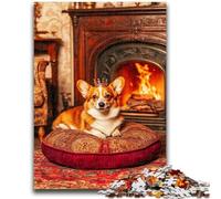 Puzzle da 1000 pezzi per adolescenti, regali, giocattolo educativo per l'apprendimento, Happy Corgi, ideale come regalo per tutta la famiglia, 26x38cm