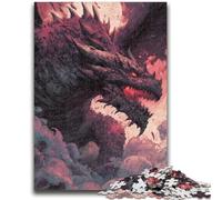 Puzzle da 1000 pezzi per adolescenti, regali, giochi educativi sul drago misterioso, decorazione per la casa, ideale come regalo per tutta la famiglia, 26x38cm