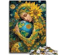 Puzzle da 1000 pezzi per adolescenti, regali Girasole Girl, aiuta il cervello a esercitare i giocattoli avvincenti per coltivare la pazienza, un'opera d'arte 50x75cm