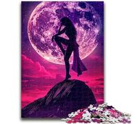 Puzzle da 1000 pezzi per adolescenti, regali Girl Under The Moon, adatti dai 14 anni in su, giochi per famiglie, ideali come regali per tutta la famiglia, 50x75cm