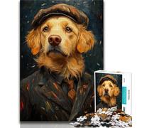 Puzzle da 1000 pezzi per adolescenti, regali Golden Retriever, giocattoli educativi per l'apprendimento, giochi per famiglie, gioco educativo per compleanno, Natale (38x26cm)