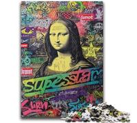 Puzzle da 1000 pezzi per adolescenti, regali La Gioconda è divertente, adatti dai 14 anni in su, giochi per famiglie, ideali come regali per tutta la famiglia, 50x75cm
