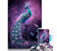 Puzzle da 1000 pezzi per adolescenti regali magnifici puzzle a forma di pavone per adolescenti giochi educativi decorazione per la casa adatti per la decorazione del desktop 75x50cm