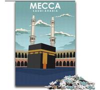 Puzzle da 1000 pezzi per adolescenti, regali, Mecca, Arabia Saudita, arte, gioco stimolante e gioco per famiglie, un'opera d'arte per bambini dai 14 anni (38x52cm) 1000 pezzi