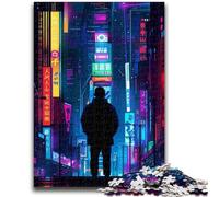 Puzzle da 1000 pezzi per adolescenti, regali, neon, Giappone, Tokyo, 1000 pezzi per adolescenti, giocattoli, giochi educativi, antistress, regali unici per compleanni e compleanni (26x38cm)