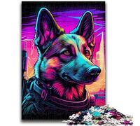 Puzzle da 1000 pezzi per adolescenti, regali Neon War Dogs, adatti dai 14 anni in su, giochi per famiglie, ideali come regalo per tutta la famiglia, 50x75cm