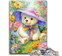 Puzzle da 1000 pezzi per adolescenti, regali, orsacchiotto di fiori, giochi educativi, decorazione per la casa, ideale come regalo per tutta la famiglia, 26x38cm