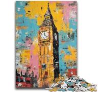 Puzzle da 1000 pezzi per adolescenti, regali Parigi Londra, giocattoli educativi per l'apprendimento, giochi per famiglie, regali per amici e parenti, 50x75cm