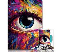 Puzzle da 1000 pezzi per adolescenti, regali, parte dell'occhio, gioco educativo per famiglie, adatto per la decorazione della scrivania, 75x50cm