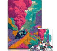 Puzzle da 1000 pezzi per adolescenti, regali per adolescenti, puzzle del treno dello smog, giocattolo educativo intellettuale decomprimente, regalo di compleanno (dimensioni 75x50cm)