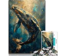 Puzzle da 1000 pezzi per adolescenti, regali per adolescenti, puzzle Majestic Fantasy Whale, Relax Games è ideale come regalo per tutta la famiglia (dimensioni 75x50cm)