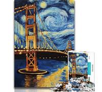 Puzzle da 1000 pezzi per adolescenti regali per adulti puzzle del ponte di San Francisco di notte giochi educativi giocattoli fai da te fantastici regali e giocattoli 75x50cm